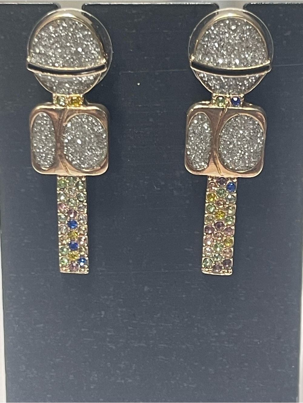 SUGARFIX by BaubleBar Women’s Gold Tone Rhinestone Statement Drop Earrings